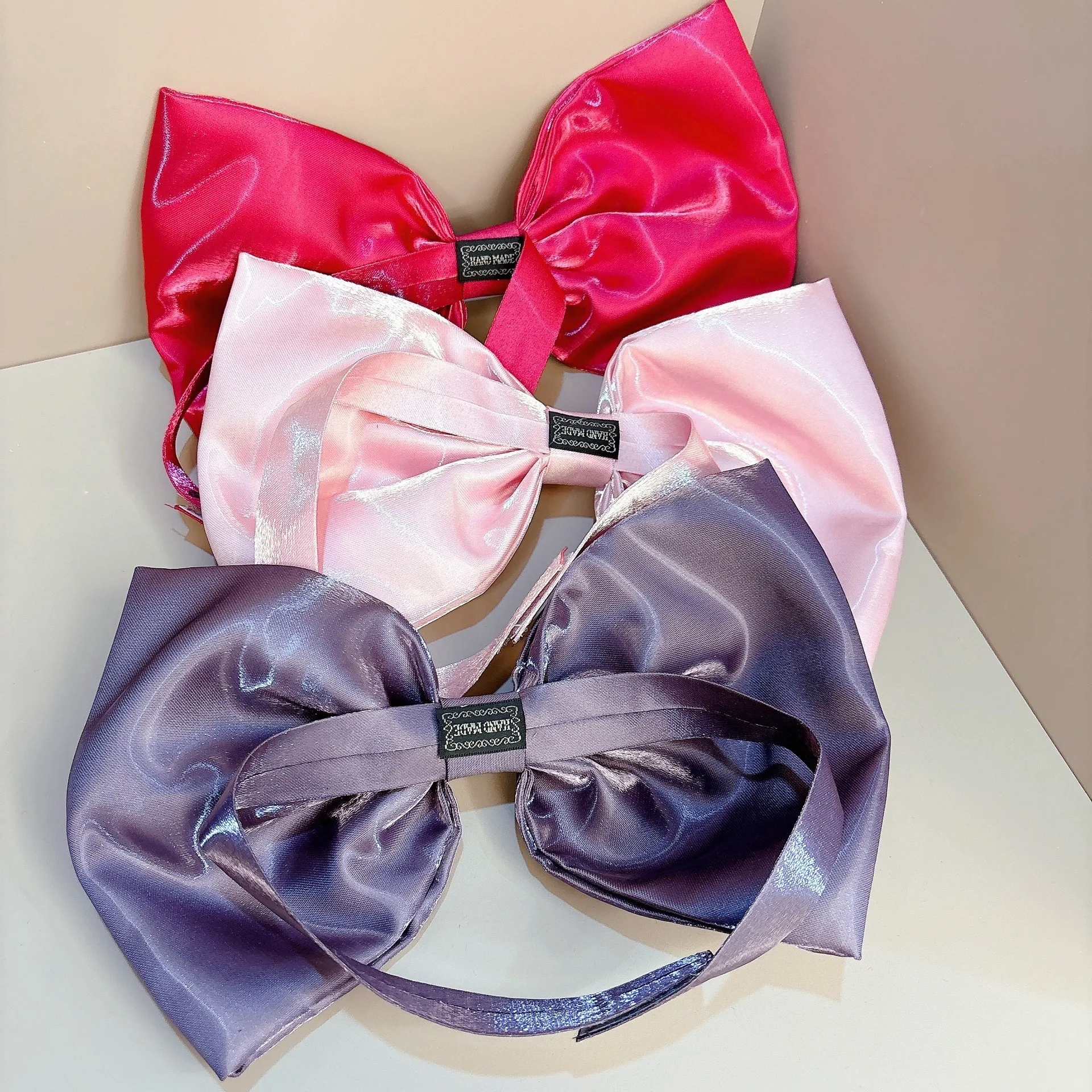 1 Ladies solid color bow cute and sweet neck choker Neck decoration photo prop Necklace accessories