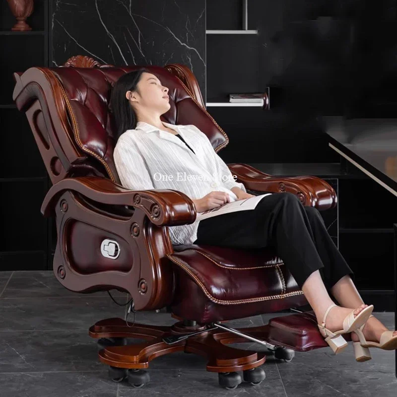 

Office Chair Massage Backrest Armchairs Room Work Recliner Furniture Luxury Kneeling Nordic Cadeira Gamer Rest Recliner