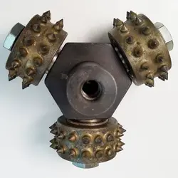 Diamond 3 Heads Alloy Bush Hammer Litchi 3-Rollers For Grinding And Polishing Stone Marble Granite Concrete Floor Abrasive Tool