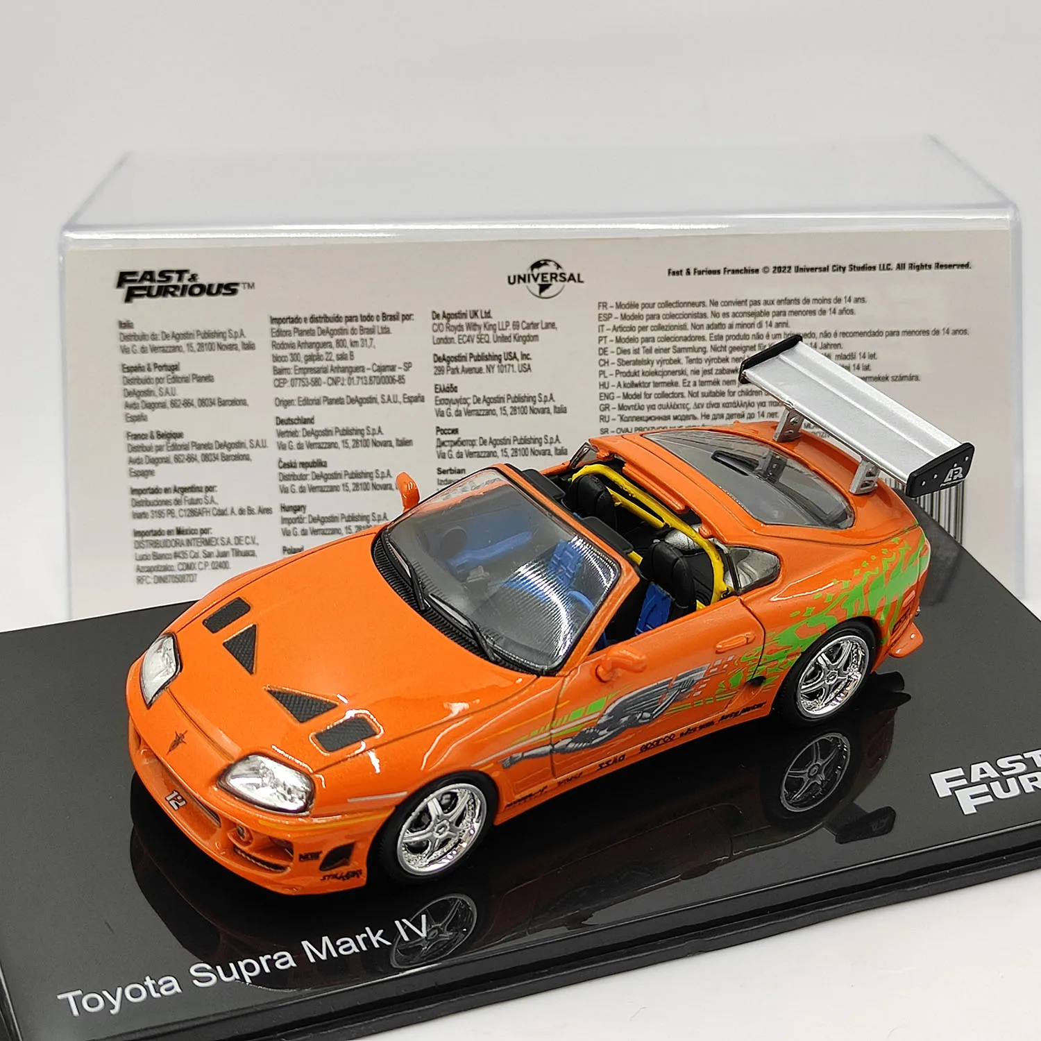

Diecast IXO 1:43 Scale Toyota Supra Mark IV Movie Car Alloy Car Model Collectible Toy Gift Souvenir Display Ornaments