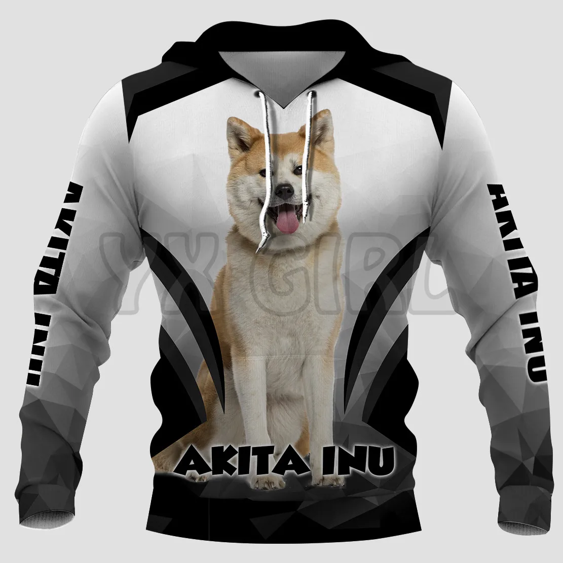 Толстовки Akita Inu с 3D принтом, пуловеры унисекс, толстовка с забавной собакой, повседневный уличный спортивный костюм