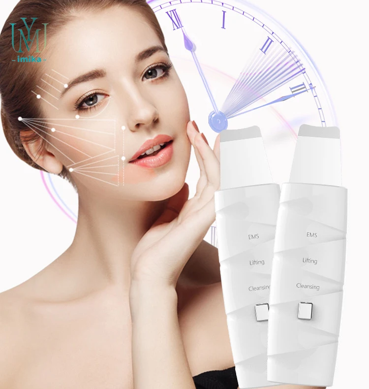 Portable Electric Facial Dead Skin Peeling Cleansing Ultrasonic Facial Scraper Skin Regeneration Wireless Skin Scrubber