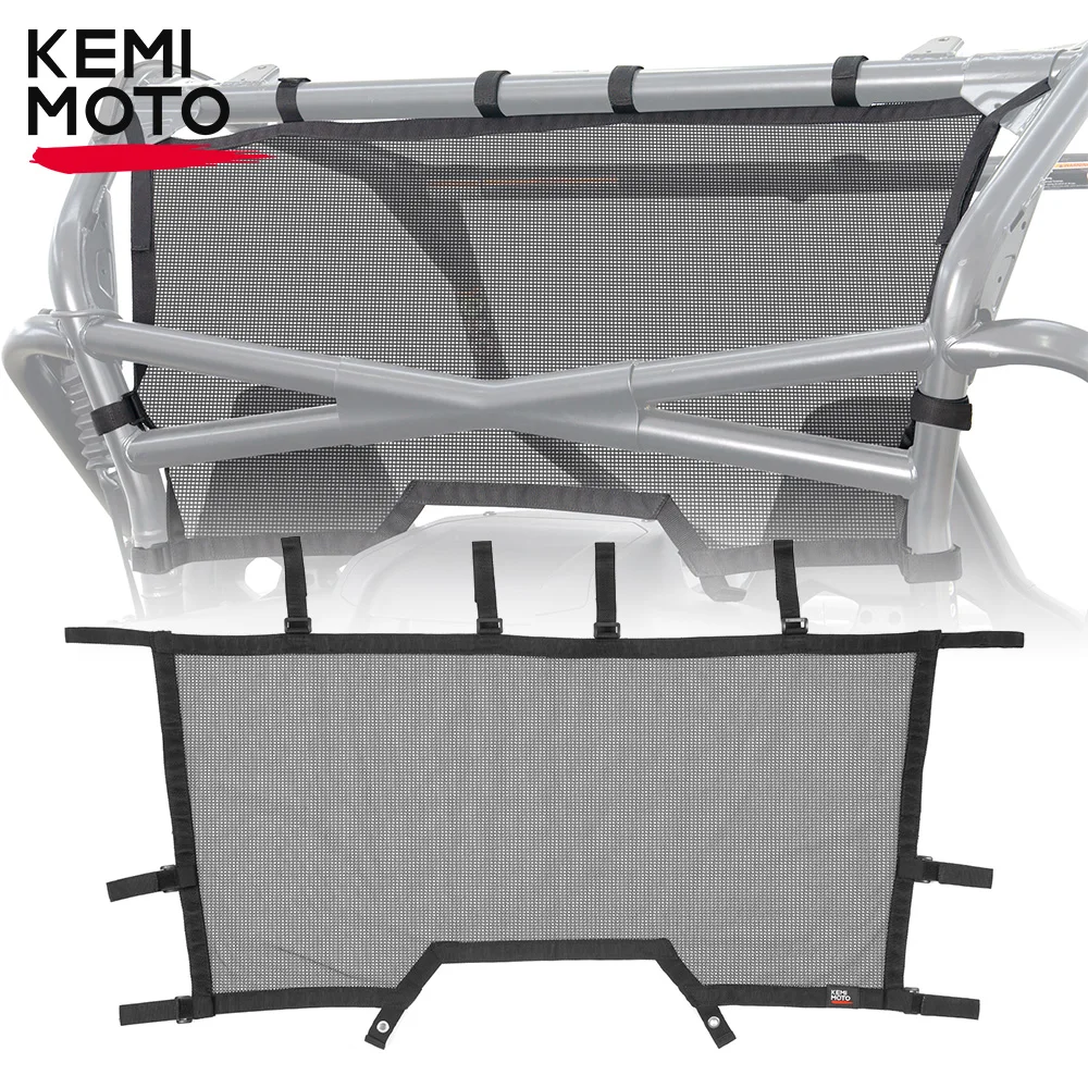 

for CF-MOTO ZForce 1000 Sport 950 HO EX 2020 2021 2022 2023 KEMIMOTO UTV Rear Window Nets Soft Windshield Sun Shade Mesh