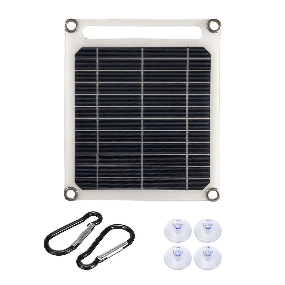 Single Crystal 6W5V Solar Panel Outdoor Charging Type-c Multi-interface Power Bank Charger Sunpower Solar