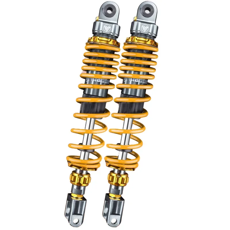 

RST12 High Quality Dual Adjustable Rear Shock Absorber for Universal Motorcycles Total Length 410MM Hole Spacing 380MM New