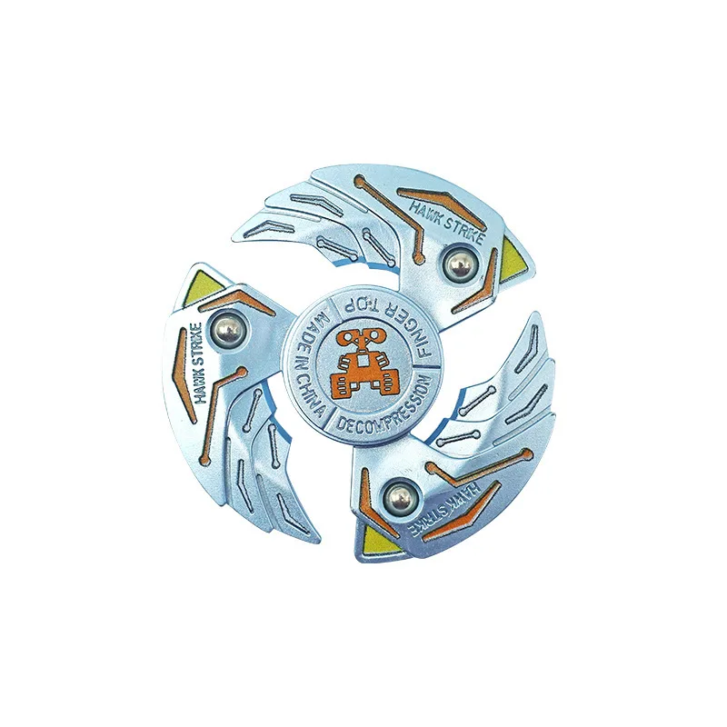 Giroscopio con punta delle dita Giocattoli agitati Tempo di rotazione prolungato Edc Cuscinetti silenziosi Fidget Spinner Giocattoli in metallo Sensorie per adulti