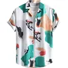 Colorful Hawaiian Shirt with Irregular Patterns