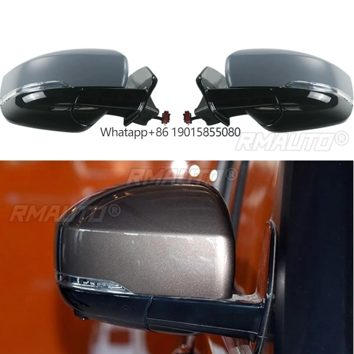 

Car Side Mirror Cover Side Wing Mirror Covers Caps Rearview Chin Body Kit For Land Rover Discovery 4 2010-2016 Car Accessories