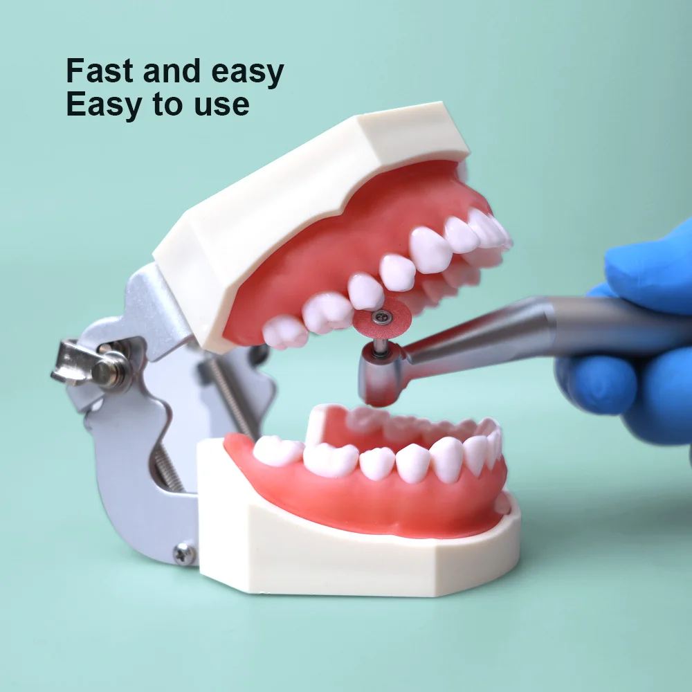 80Pcs Dental Finishing and Polishing Discs for Composites Ceramics Metals with CA2.35mm Mandrel 135℃ Autoclavable Dentistry Too