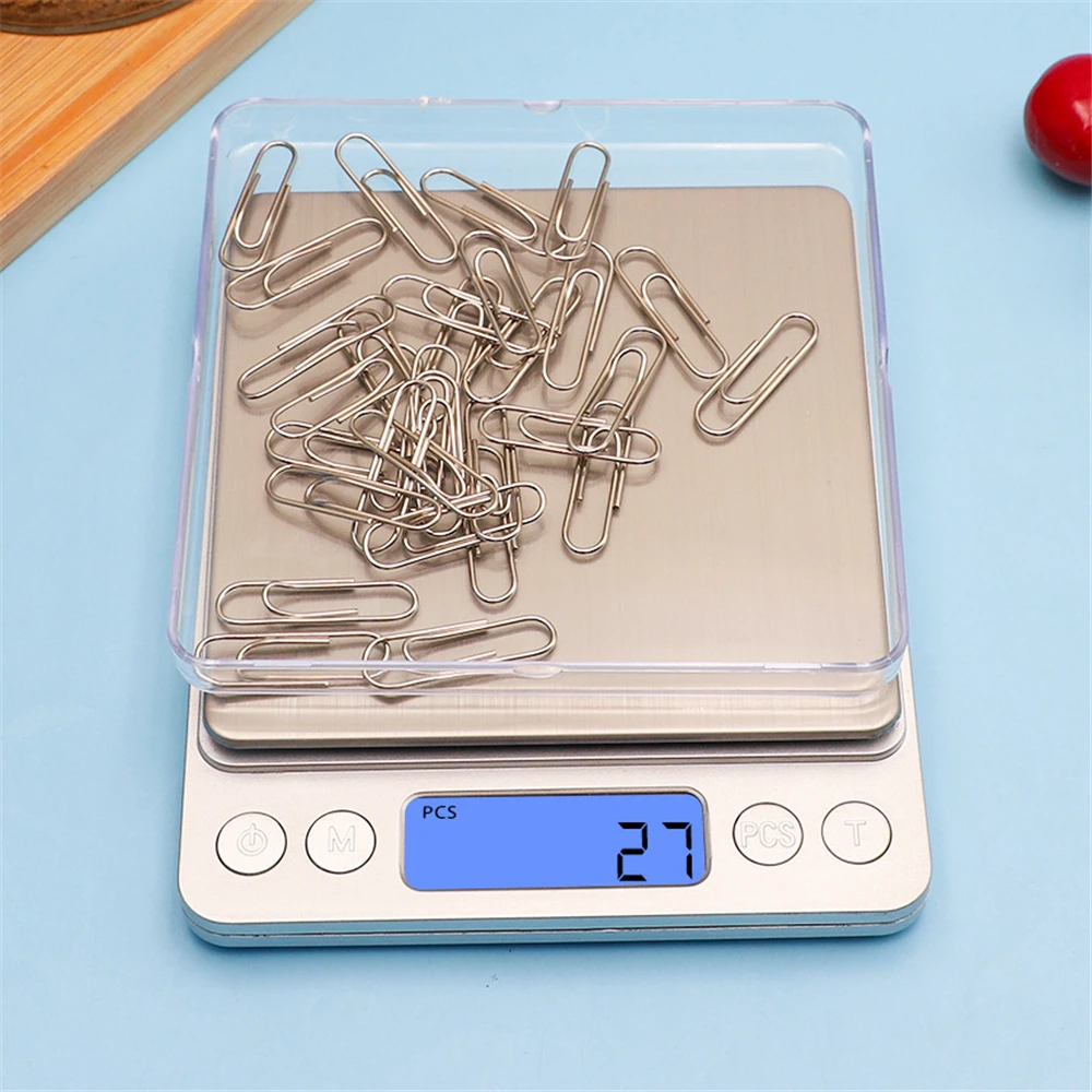 3KG/0.1g Digital Scale Electronic Weighing Balance Tool Mini Kitchen Coffee Food Scale Pocket Jewelry Scale Stainless Steel
