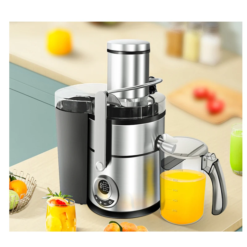 Commercial Freshly Squeezed Fruit And Vegetable Juicer Fruit Pomace And Juice Separation Five Gears Regulation High Juice Yield