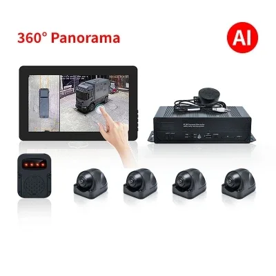 

For HD 360 Surround View Safe Driving Assistance Waterproof Touch 10.1 Inch Back Up Camera Monitor