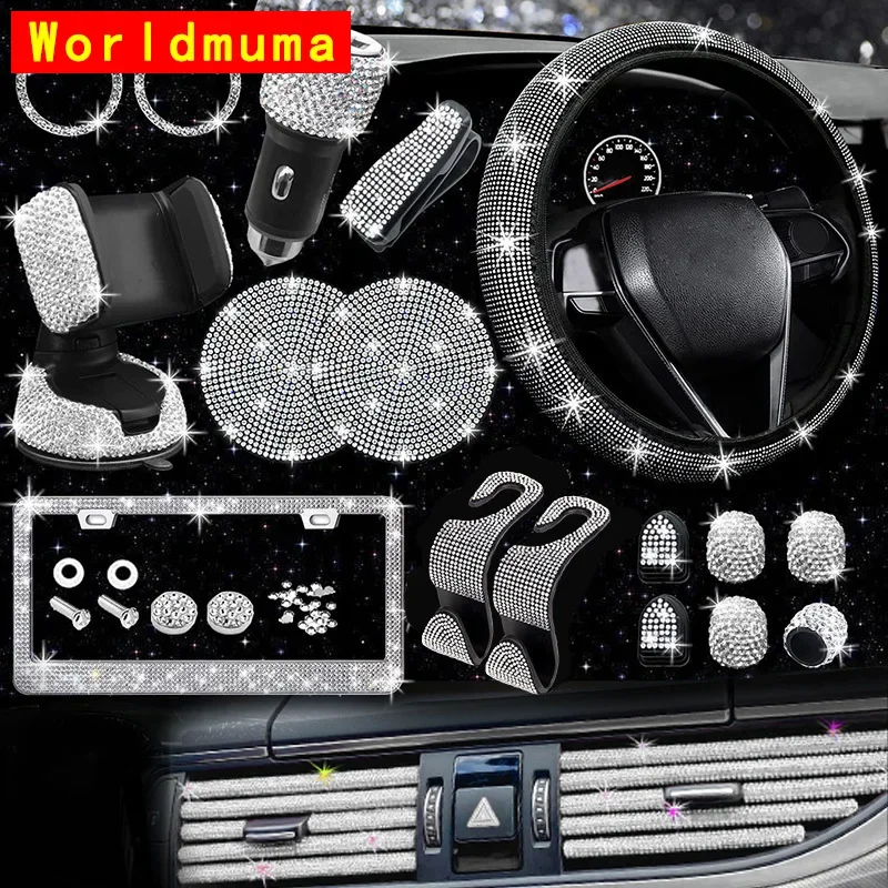 Nieuwe Glanzende 27 Stks/set 4 Seizoenen Gm Opslag Roma Therapie Telefoonhouder Dames Diamanten Auto Interieur Geschenkdoos