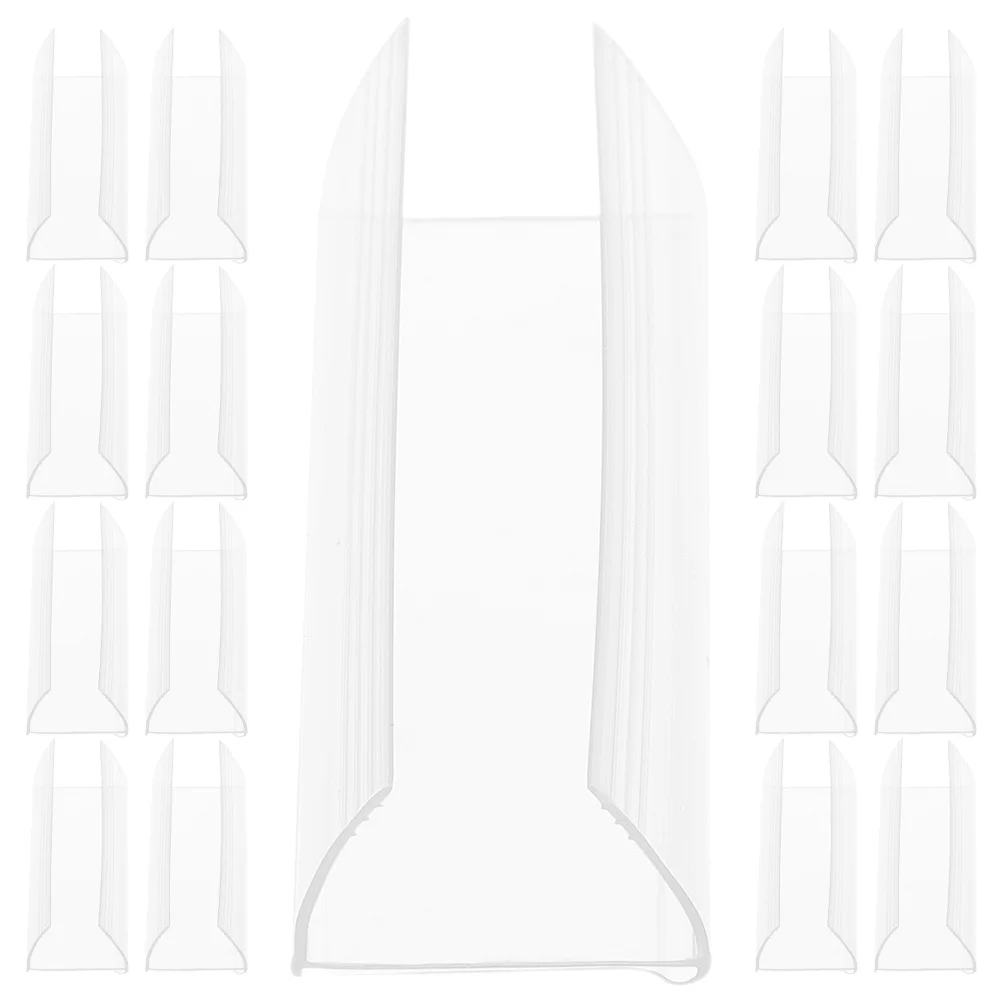 60 قطعة حامل شارة السعر الشفاف حامل عرض اللافتات لمحلات البيع بالتجزئة في السوبر ماركت حامل اللافتات