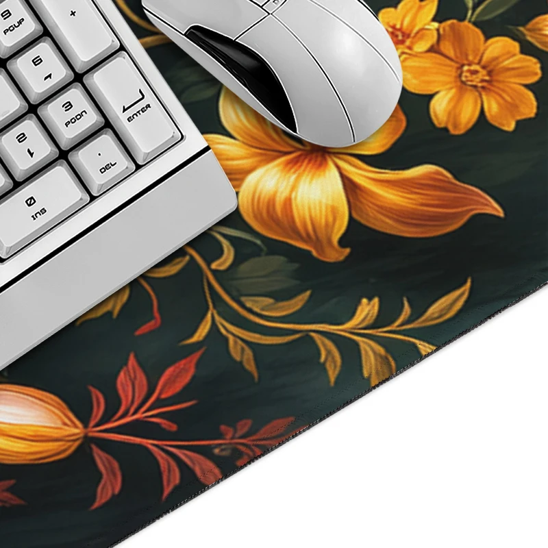 Colorful Flowers Mouse Pad Gaming XL New HD Mousepad XXL Mechanical Keyboard Pad Soft Carpet Non-Slip Laptop Desktop Mouse Pad