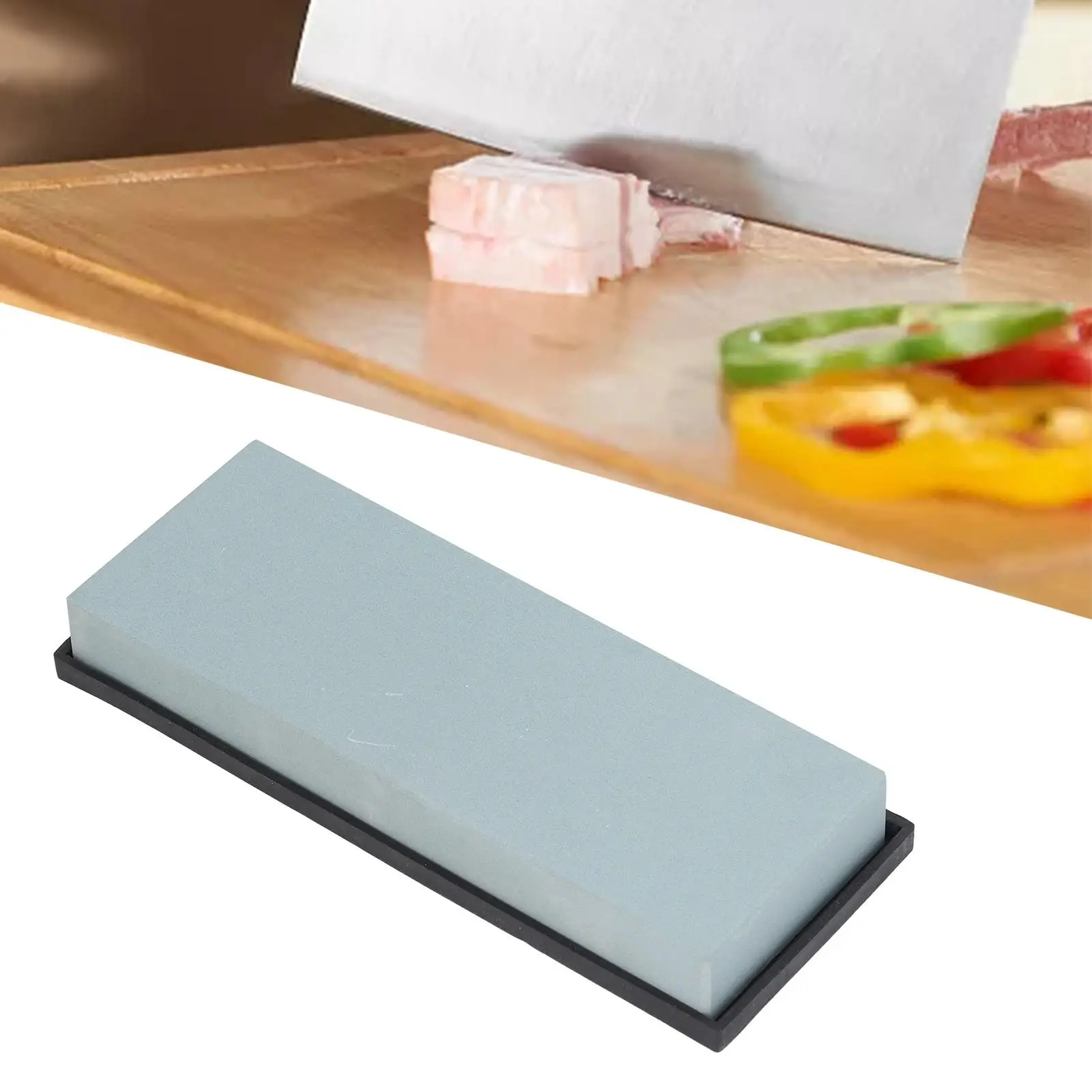 Multifunctional Knife Sharpening Stone with Non-Slip Base for Home Use & for pruning Shears