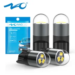 NAO T10 W5W LED Lamp For Auto 12V 194 168 5W5 6500K White 2016 Chips Car Interior Wedge Side Door Dome Reading Clearance Light