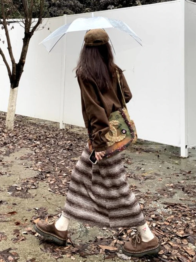 Dresses Women Knitting Cozy Ins Sleeveless Autumn Gentle Cool Fashionable Ulzzang Leisure Long Vestidos Harajuku Y2k Streetwear