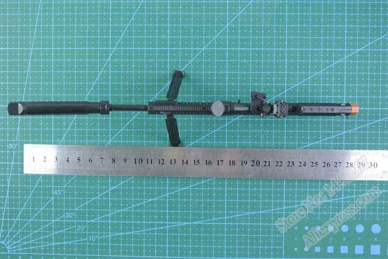 1:6 M82A1 Barrett Sniper Rifle  Assembling Gun Model Assembly Plastic Weapon For 1/6 Soldier Military Building Blocks Toy