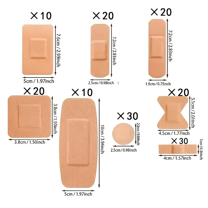 40/80/160 bandages, various shapes, flexible adhesive fingertip joint heel protection patch, suitable for home and outdoor use/