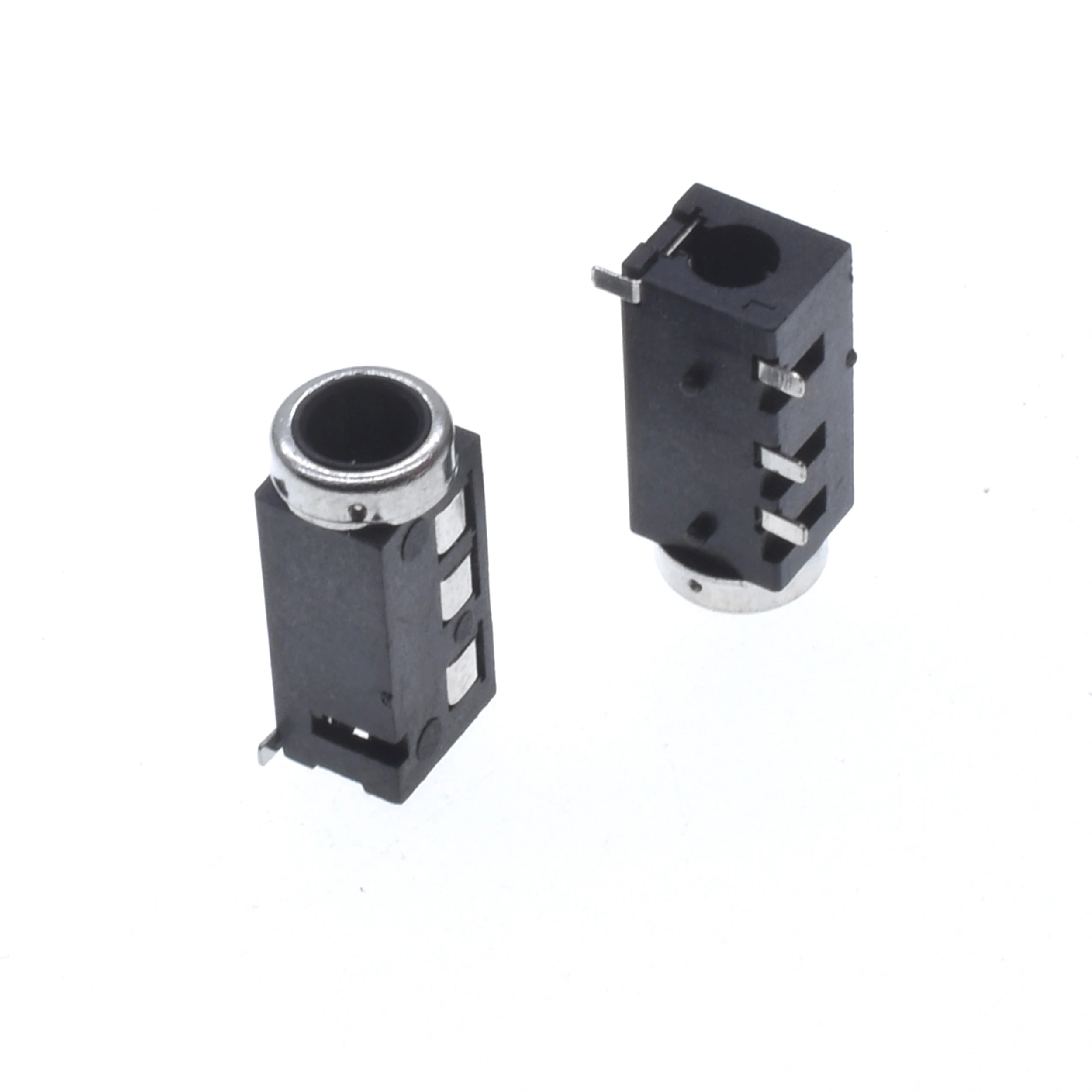 10Pcs Through Holes PCB Horizontal 4 Contact 4 Conductor Right Angle No Internal Switch 4 Pole TRRS 3.5MM Audio Jack Connector
