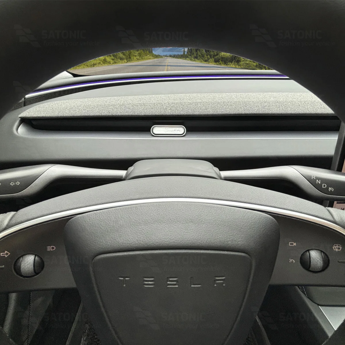 Tuas Persneling SATONIC V2 untuk Tesla Model 3 Highland 2024 |   D R P Autopilot Mudah Dipasang