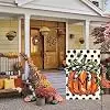 AVOIN colorlife Fall Monogram Letter M Garden Flag 12x18 Inch for Outside llz