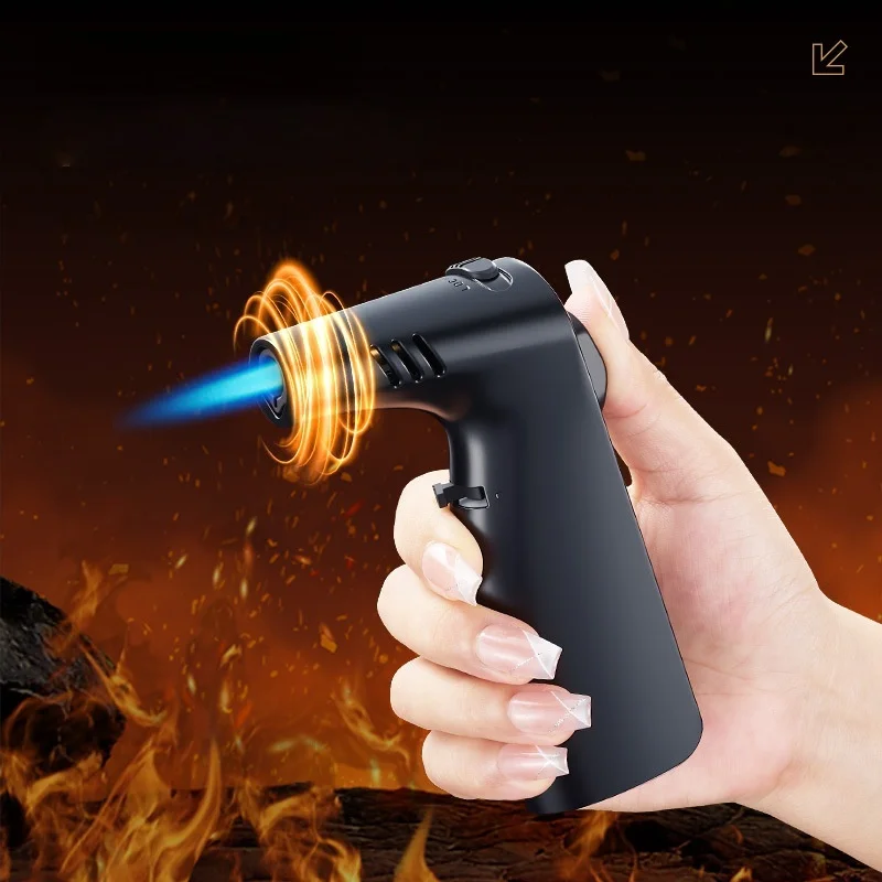 

Mini Torch Lighter, Adjustable Jet Flame Windproof Lighter, Refillable Butane Gas Lighter for Cigar & Outdoor Activities