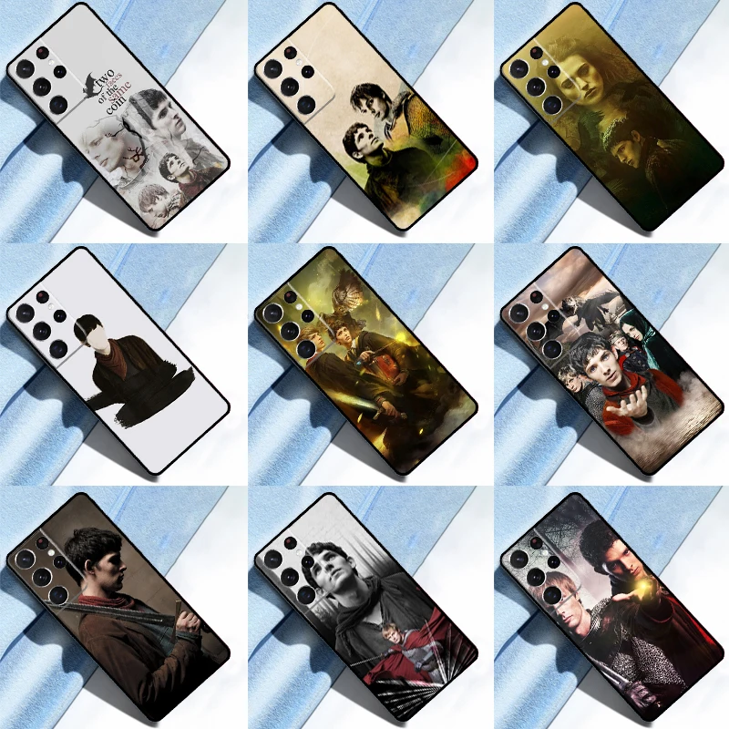 TV Series Merlin Case For Samsung Galaxy S23 S22 Ultra S8 S9 S10 Plus Note 10 20 Ultra S21 S20 FE Phone Shell