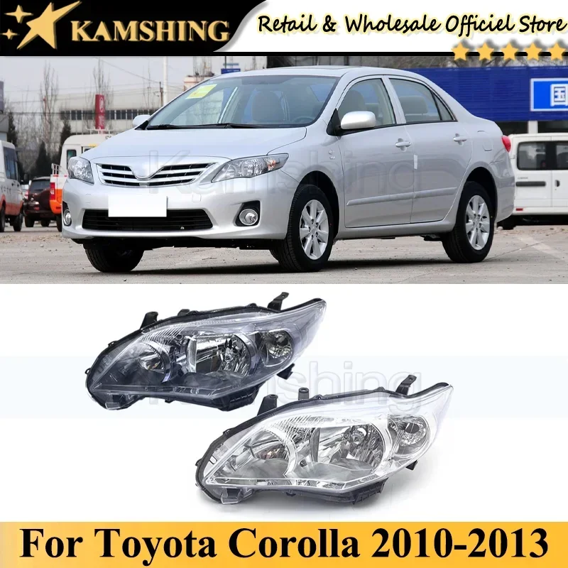 

CAPQX Electric Adjust Front bumper head light lamp For Toyota Corolla 2010 2011 2012 2013 head lamp light headlamp