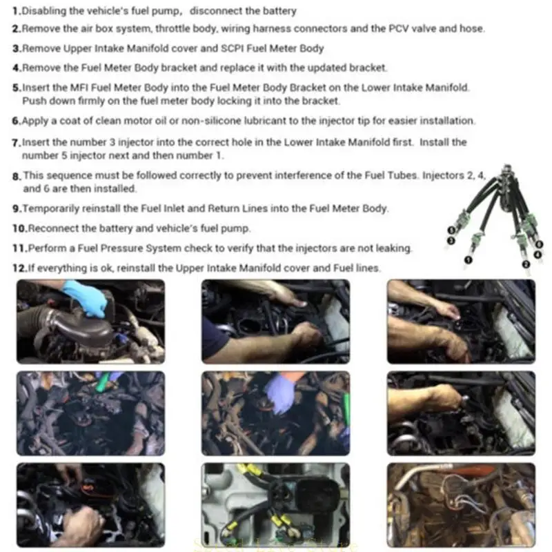 

547C Center Port Injector 6 Cylinder with Conversion Bracket for 12568332