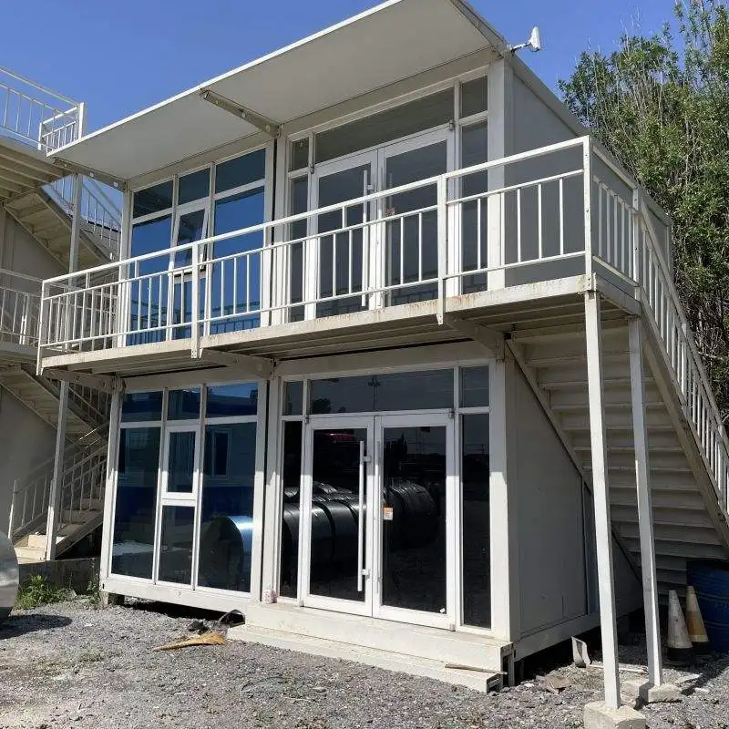 Venta al por mayor de lujo, contenedor de casa prefabricado Modular de 2 pisos, cabinas de casa expandibles, casa contenedor expandible, habitación plegable