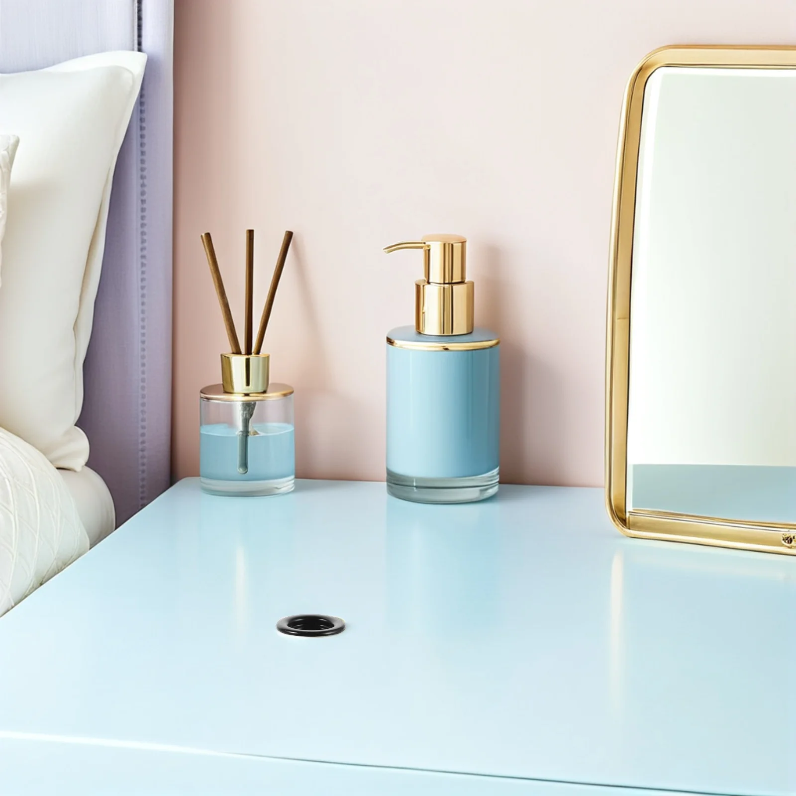 50 قطعة صينية البخور المعدنية لتصميم المخاريط الروائح الموقد حامل محمول للمنزل مكتب اليوغا التأمل ديكور #4