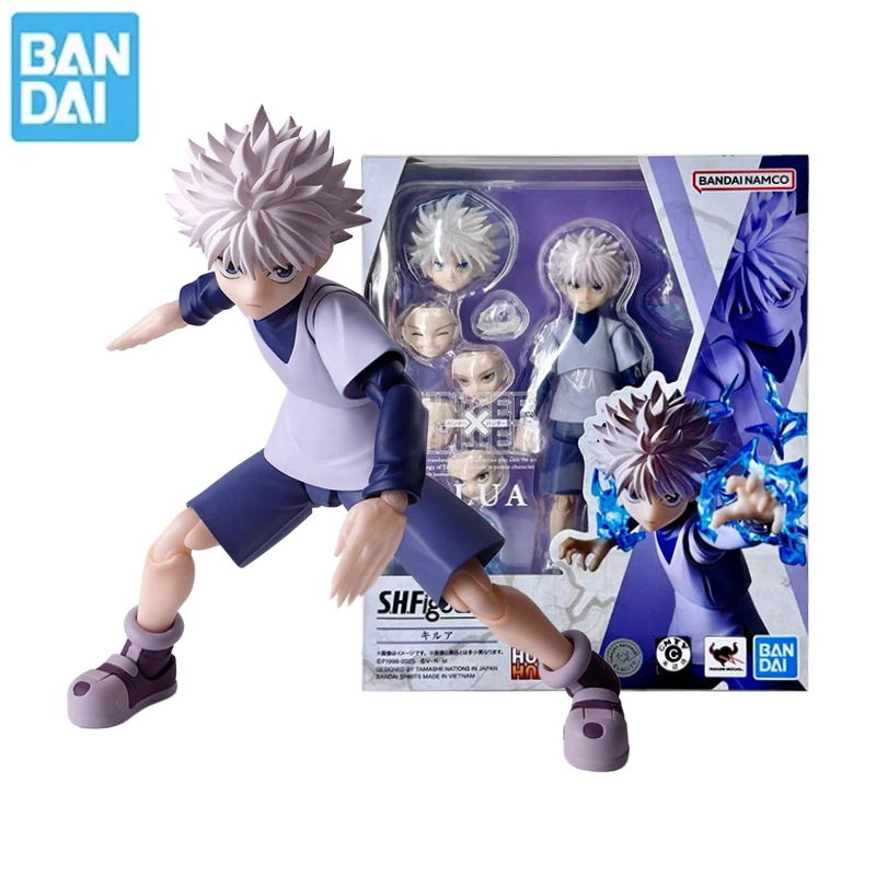 

BANDAI Original Genuine S.H.Figuarts SHF HUNTER HUNTER Killua Zoldyck 13.5CM Anime action character toy children's surprise gift