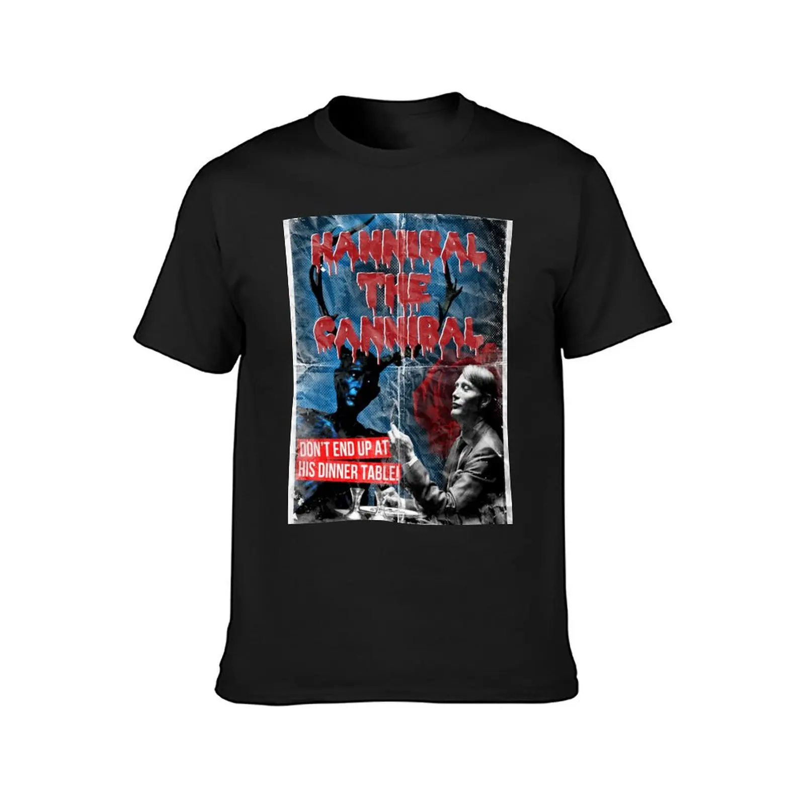 Hannibal the Cannibal - Vintage B-Movie Poster T-Shirt korean fashion animal prinfor boys plus sizes mens funny t shirts