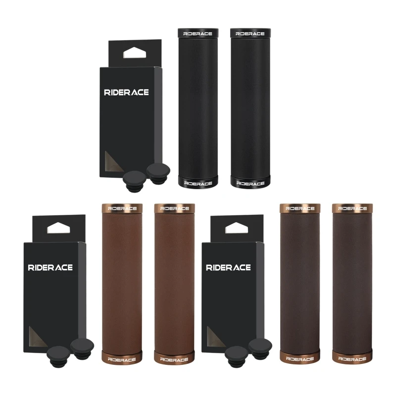 Cycling Grips Set 22.2 Mm Rubber Handlebar Cover Pair with End Plugs for Routine Use and Confident Hand Contact Every Day JOME