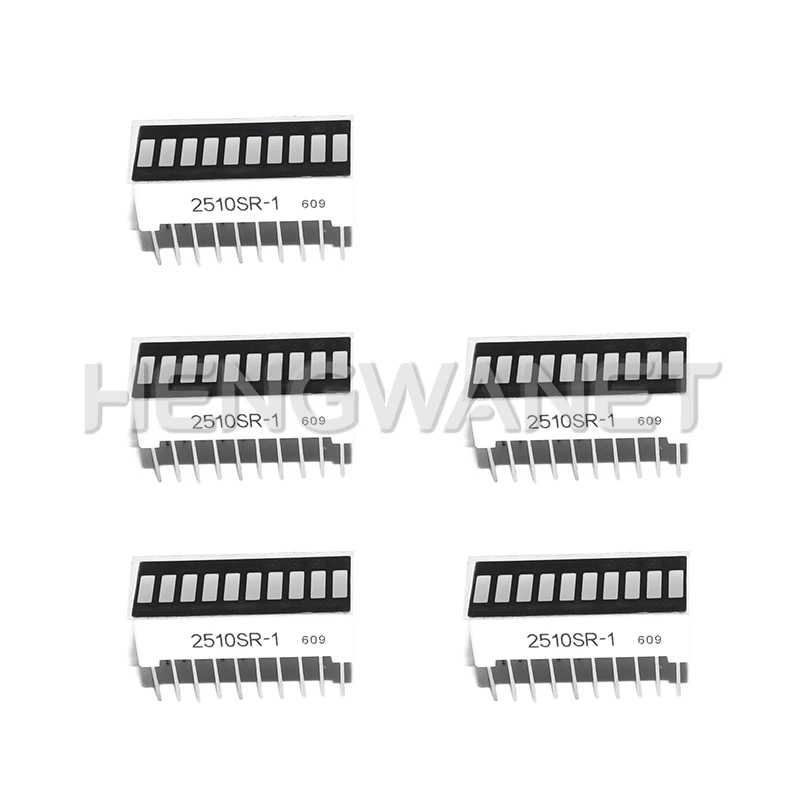 LED Display Bargraph Light 10 Segments Red Blue Yellow Green Single Color Battery Level Bar Graph for Arduino,DIY