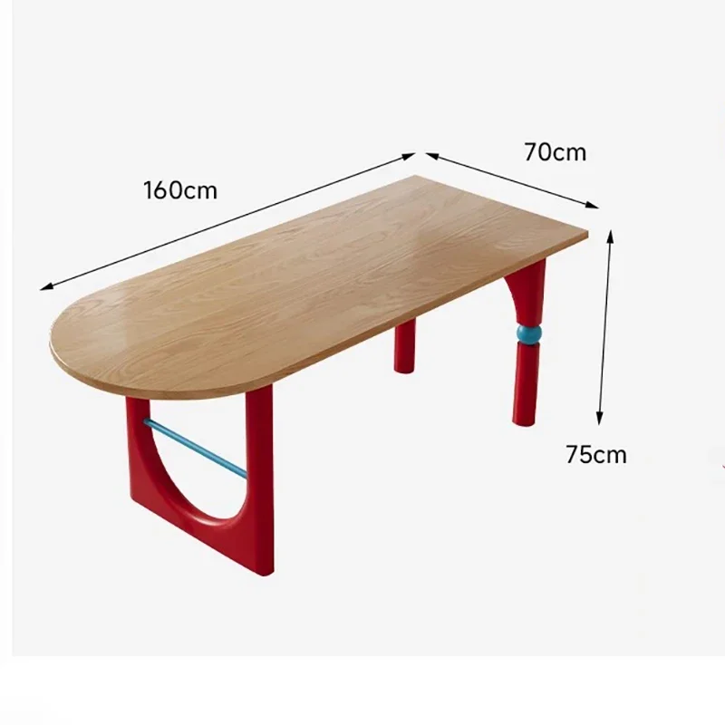 Fashionable Minimalist Refined Oval Dining Table Round Distinctive Durable Practical Dining Table Mesa Jantar Home Furniture