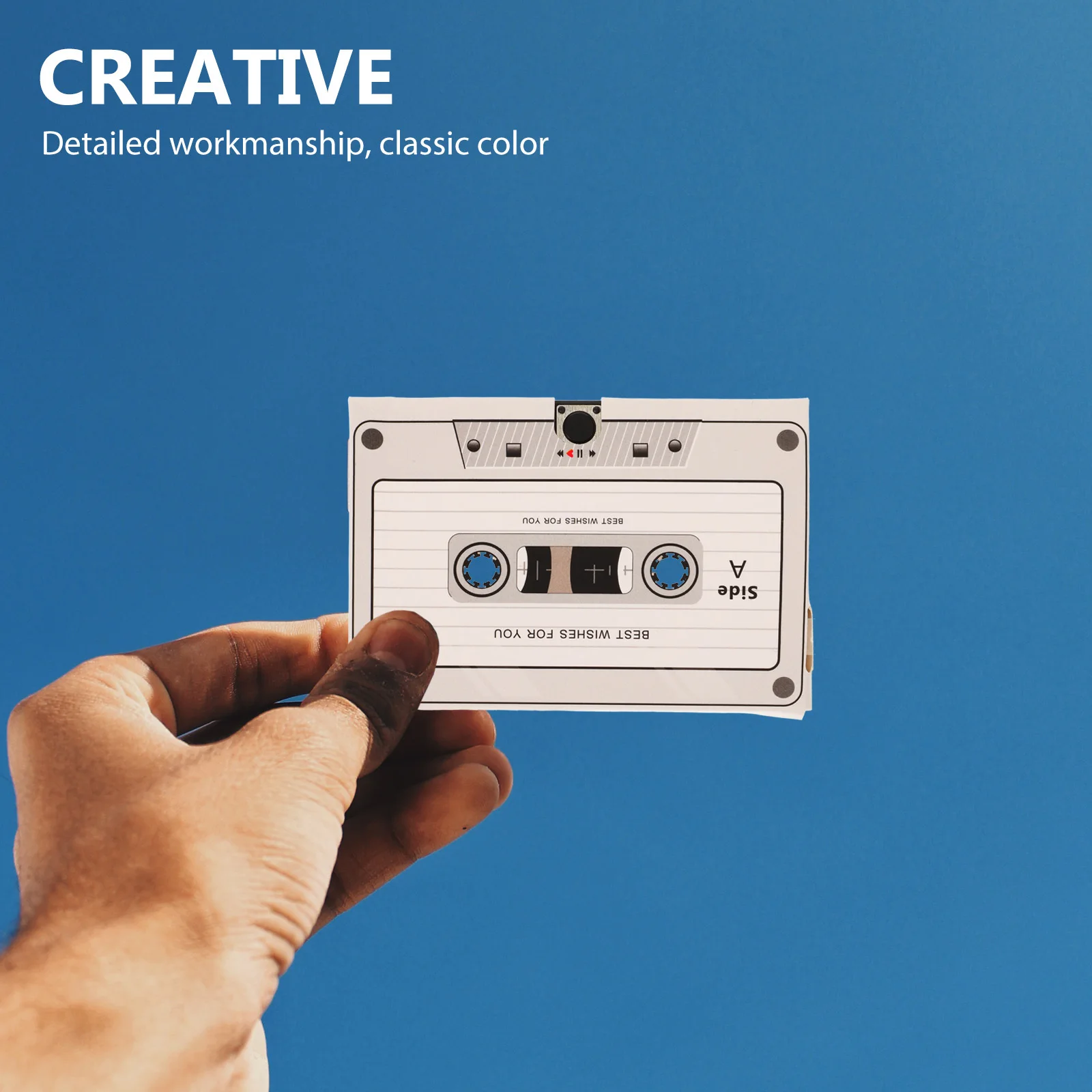 

Cassette Tape Voice Recorder Greeting Card Recordable Audio Birthday Card Retro Style for Family Friends Special Occasions