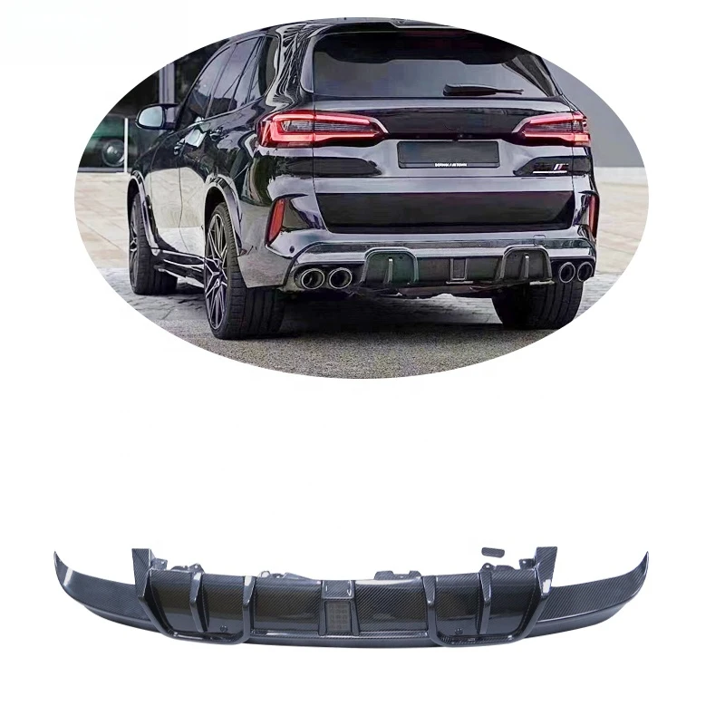

Hot Sale Carbon Rear Diffuser for F95 X5M F96 X6M Rear Bumper Lip Peect Fitment