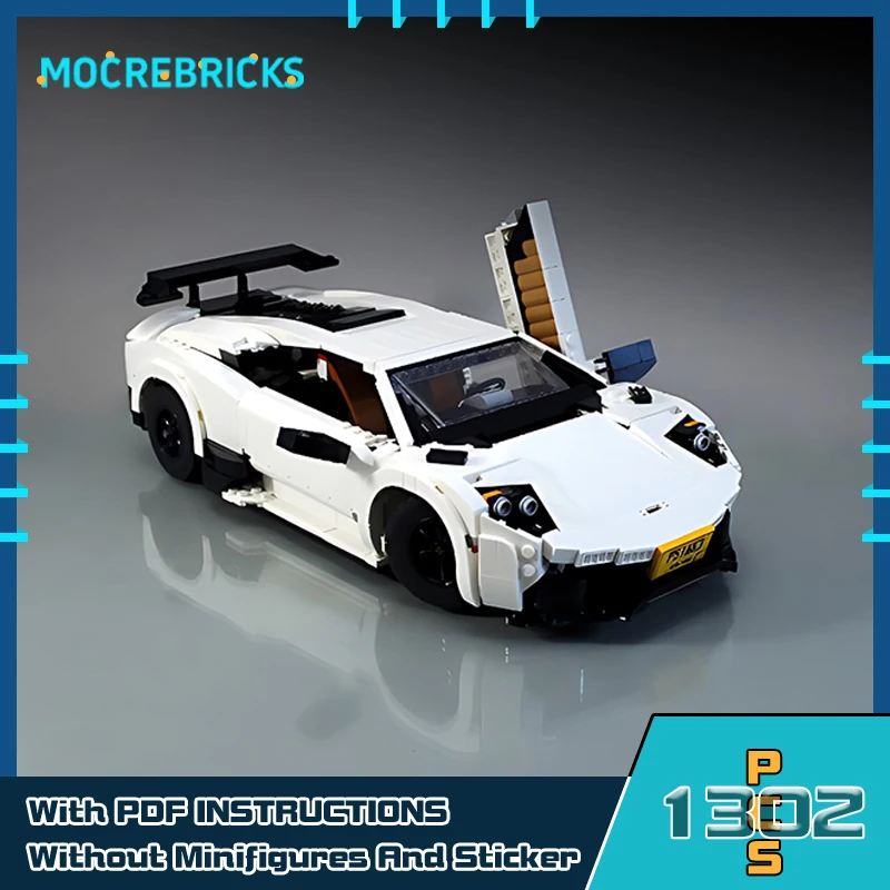 Speed Champion SV Racing Sport Car Model, City Supercar Building Blocks, Bricks Toy, Presentes colecionáveis para crianças, MOC-137369