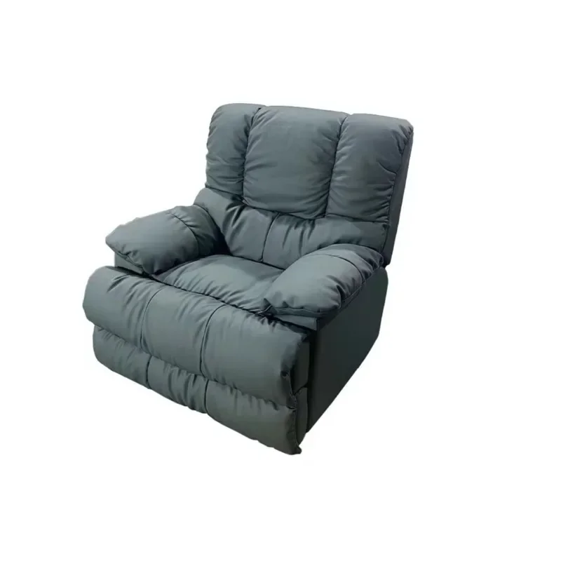 Leather sofa electric multi-functional armchair lunch break bedroom living room leisure sofa