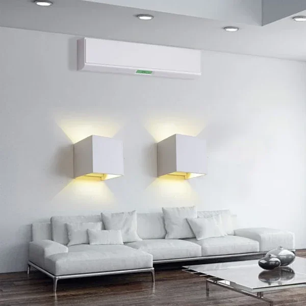 7W LED Outdoor Warm LED Wall Lamps Applique Murale Adjustable Surface Outdoor Cube Led wall Light Wandlamp up and down