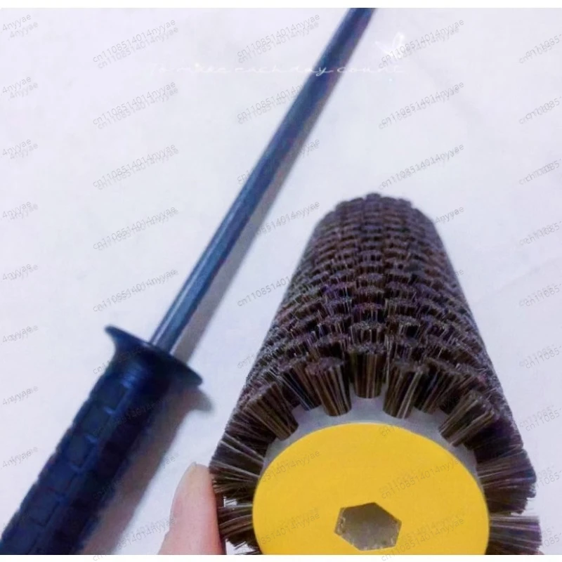 apply to Snowboard Electric Waxing Roller Polishing Nylon Horse Hair Copper Wire Brush 300mm