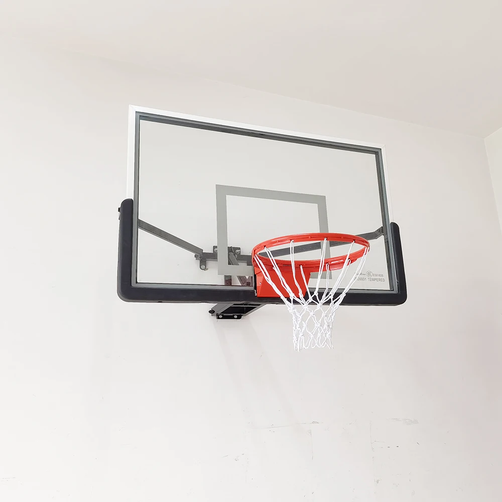 Excellent Value Height-Adjustable Wall Mounted Basketball Stand Great for Indoor and Outdoor Games