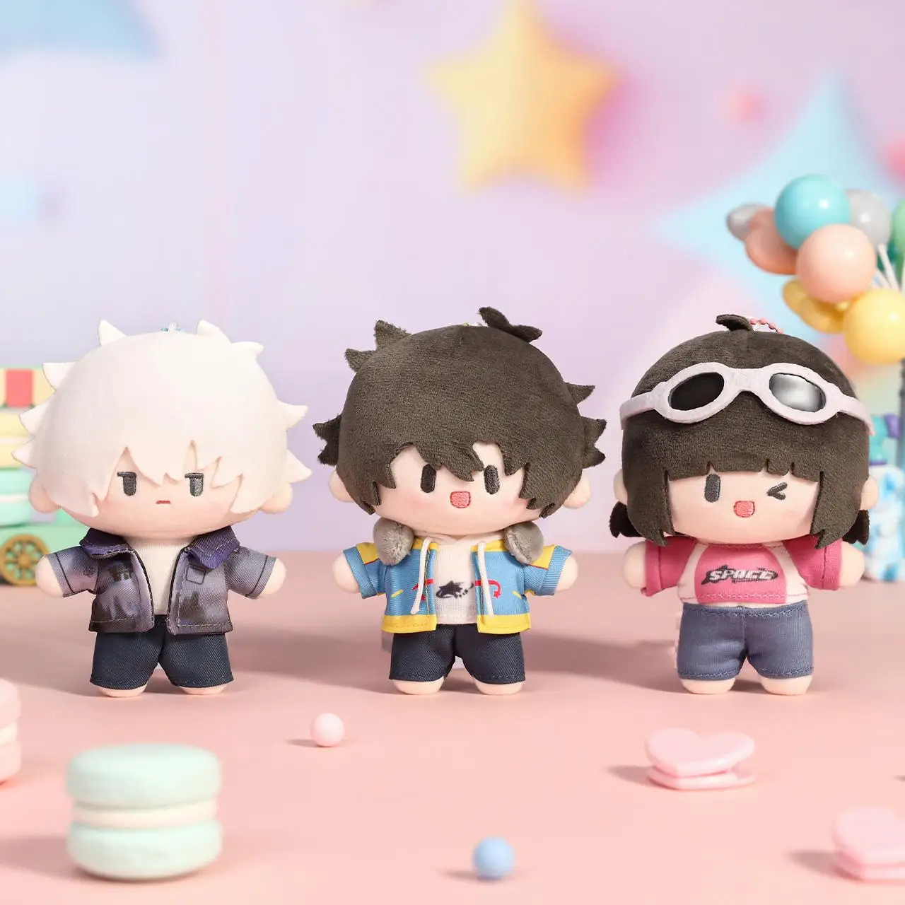 

Official Link Click Anime Retro Time Series Plush Doll with Metal Keychain Anime Goods Cute Collectible Gift for Fans