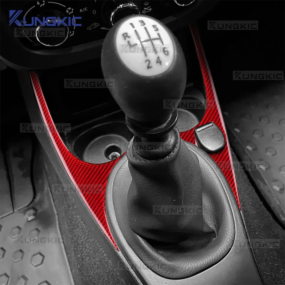 

Настоящая мягкая наклейка из углеродного волокна с левым рулем для Dacia Duster 2014 2015 2016 2017 2018, автомобильная центральная рамка переменного тока, внутренняя отделка