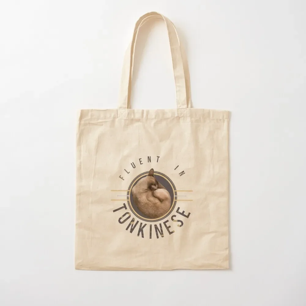 

Fluent in Tonkinese curled up Tote Bag shopping bag eco pack Tote Bag