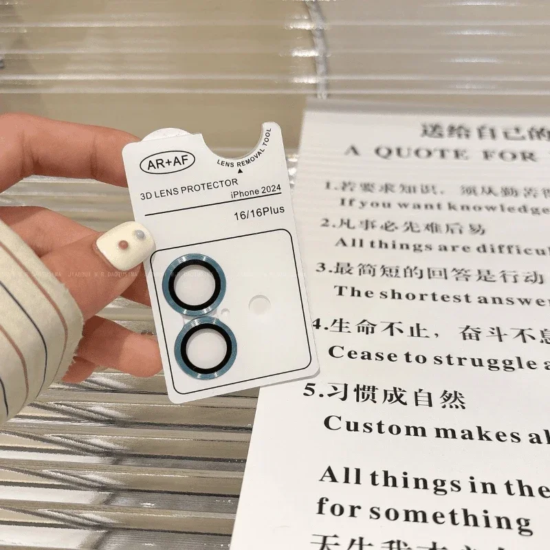 2-3 Uds lente de cámara de cristal para IPhone 17 Pro Max 16 15 14 Plus 13 12 Pro Max 13Mini Protector de pantalla lente trasera vidrio Protector