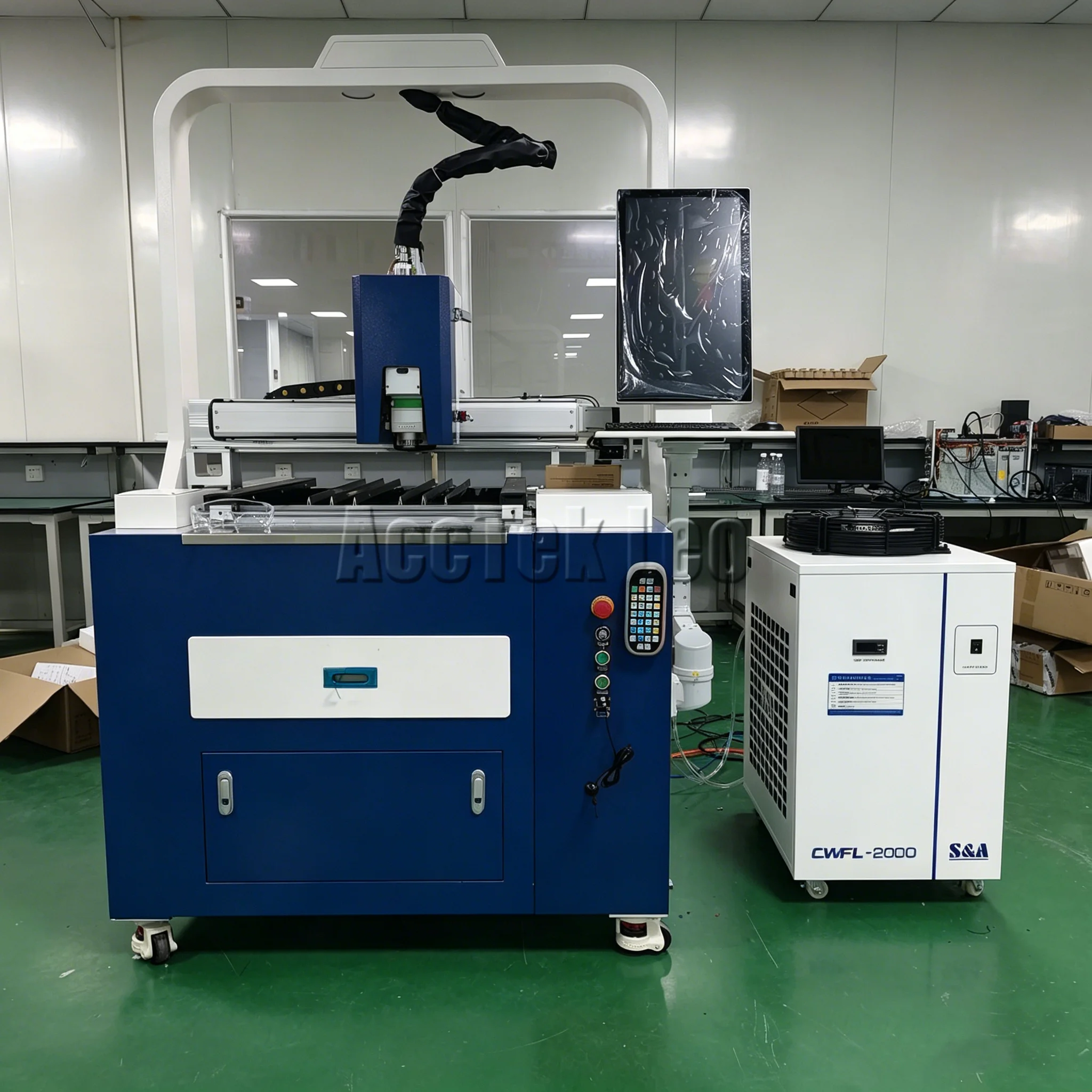 Metal Sheet Laser Cutting Machine 3000W Fiber Laser Cutter Raycus Laser Source